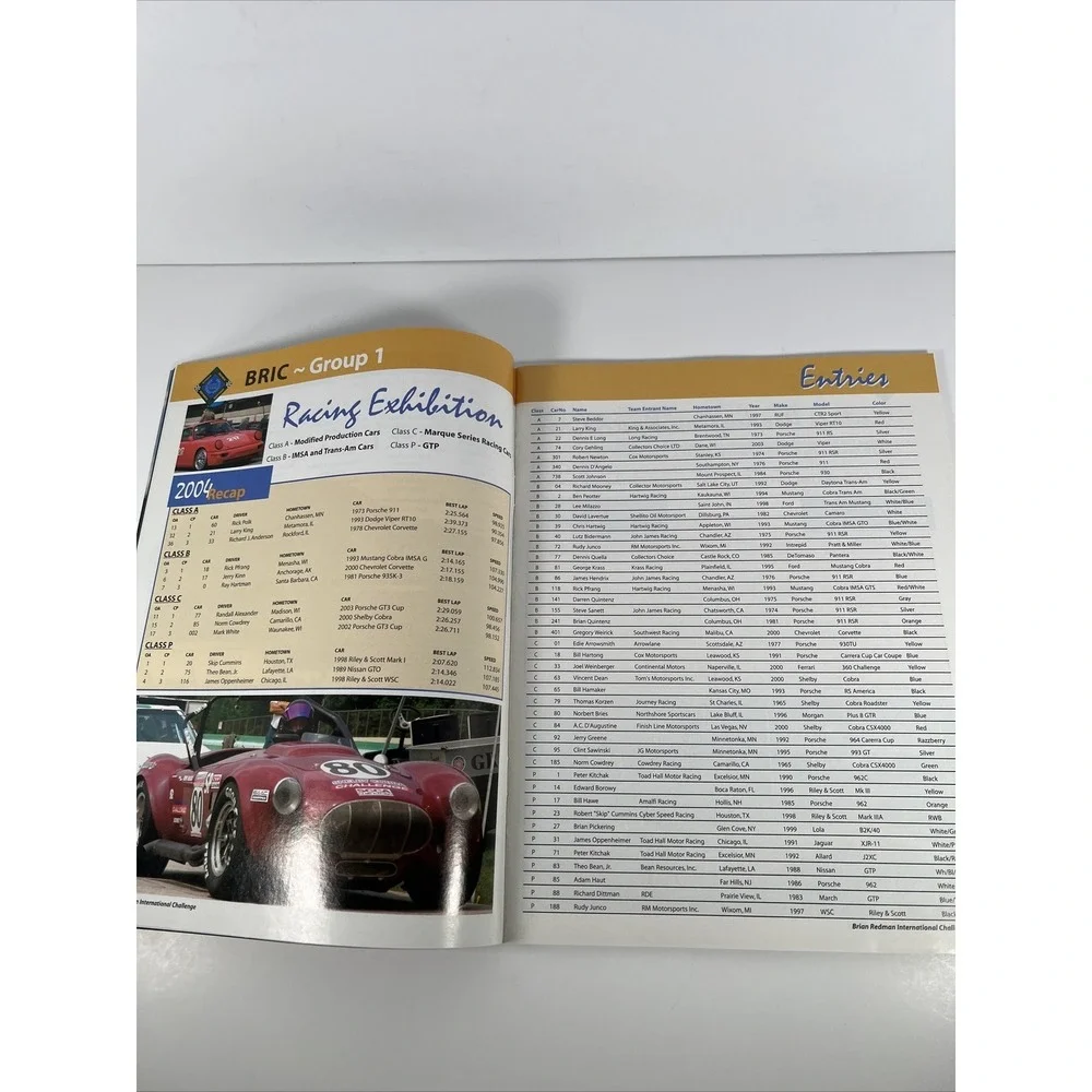 2005‎ program Formula 1 Reunion-Mario Andretti 50th Road America Int'l Challenge